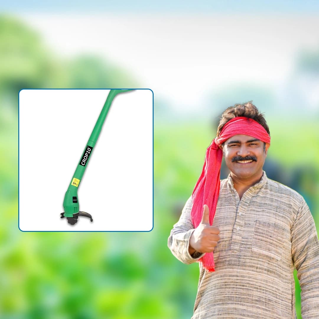 Crop10 310W Corded Electric Portable Grass Lawn Trimmer, 25cm Cutting Diameter - Image 5