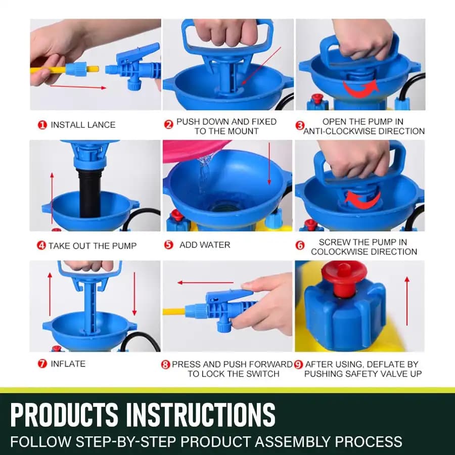 Neptune NF-5.0 Hand Operated Sprayer, 5-Liter Adjustable Shoulder Strap, Pressure Relief Valve, Ideal for Gardening, Agriculture Use - Image 9