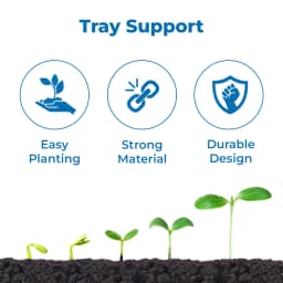 सिद्धि प्लास्टिक सीडलिंग नर्सरी ट्रे, सर्वोत्तम गुणवत्ता, केवल एक बार उपयोग और उत्पादकता बढ़ाता है। 3