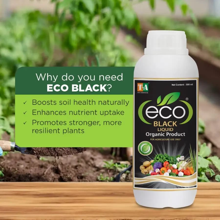 Titan Agritech ECO BLACK Potassium Humate Liquid 20% Organic Fertilizer, Effective For Soil And Plant Growth - Image 3