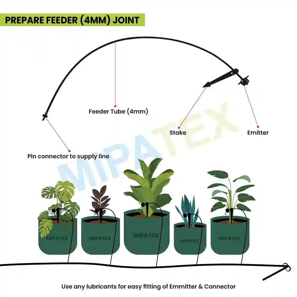 Mipatex Drip Irrigation Garden Watering Drip Kit For Plants, Watering Kit for Home Garden, Terrace Gardening, Farming & Agriculture Purpose - Image 3