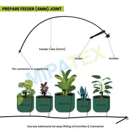 Mipatex Drip Irrigation Garden Watering Drip Kit For Plants, Watering Kit for Home Garden, Terrace Gardening, Farming & Agriculture Purpose 3