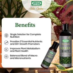 IFFCO Green Diet Organic Liquid Concentrate, Balanced Macro & Micro Nutrients Fertilizer For Indoor, Outdoor Plants 4