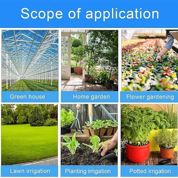 FarmEarth Brass Impact Automatic Rotating Sprinkler Head With Nozzle Heavy Duty Irrigation Sprayer Head 20mm - Image 7