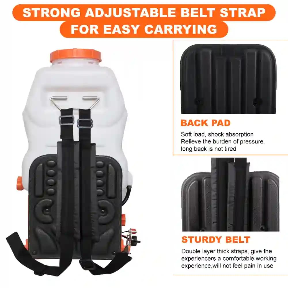 Neptune Model-708 Knapsack Power Sprayer, 2-Stroke 26CC Petrol Engine, 20L Tank, 2 Types Spray Guns Included, Ideal for Farming, Agriculture & Garden - Image 7