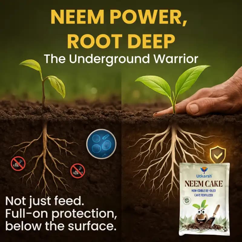 Utkarsh Neem Cake Organic Fertilizer, Soil Conditioner And Natural Pest Repellent For Healthier Plants - Image 2