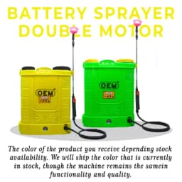 OEM Double Motor Battery Operated YUVA Series Sprayer 12V x 14A (20L Capacity), With Spray Gun & 4 Nozzles 4