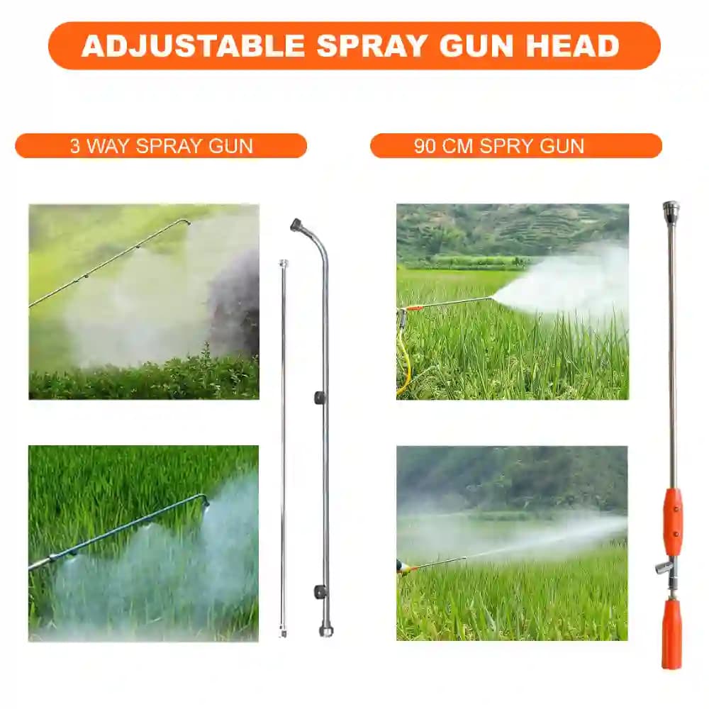 Neptune Model-708 Knapsack Power Sprayer, 2-Stroke 26CC Petrol Engine, 20L Tank, 2 Types Spray Guns Included, Ideal for Farming, Agriculture & Garden - Image 3