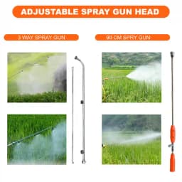 Neptune Model-708 Knapsack Power Sprayer, 2-Stroke 26CC Petrol Engine, 20L Tank, 2 Types Spray Guns Included, Ideal for Farming, Agriculture & Garden 3