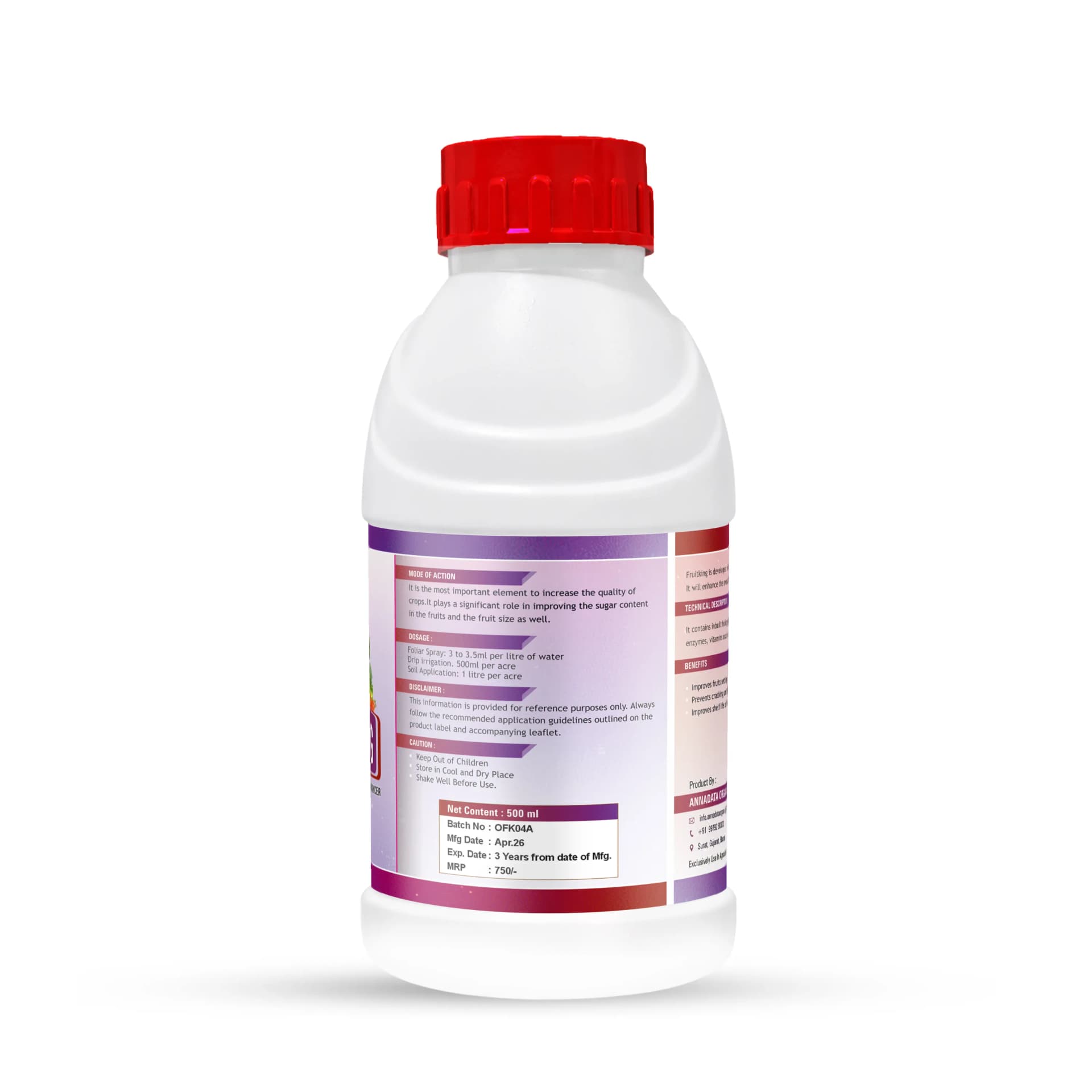 Annadata Fruit King Fruit Size Enhancer Or Growth Promoter, Improves Shelf Life And Quality Of Fruits - Image 2