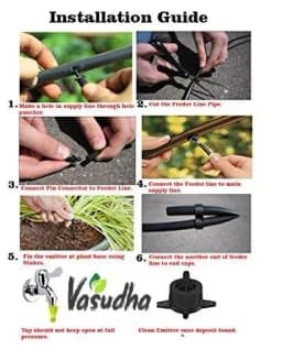 Vasudha Irrigation Plants Drip Irrigation Kit, Watering Kit for Home Garden, Farming & Agriculture Purposes 2