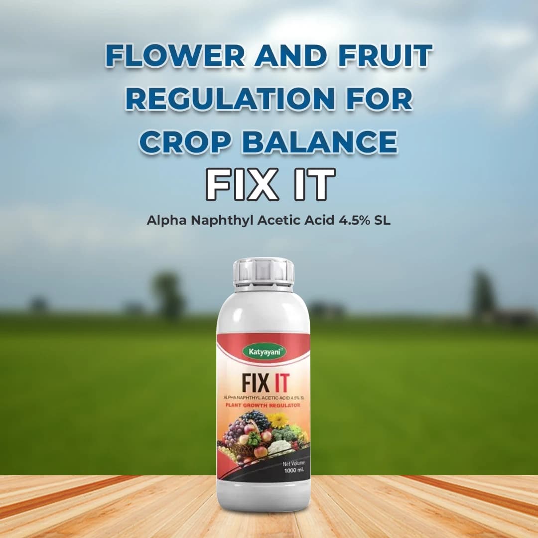 Katyayani Fix IT Alpha Naphthyl Acetic Acid 4.5% SL Plant Growth Regulator, Liquid For Chilli, Mango - Image 2