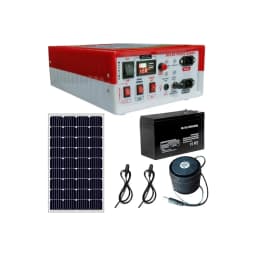 Kamal Agrotech Zhatka Machine Solar Fence Protector Kit, With Solar Panel, Battery, Siren, Insulator, 50 Acre Coverage 1