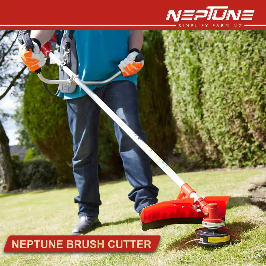 Neptune BC-360 Side Pack Brush Cutter, 35CC Advanced Technology 4 Stroke Petrol Engine, Heavy Duty Crop Cutter Machine - Image 5