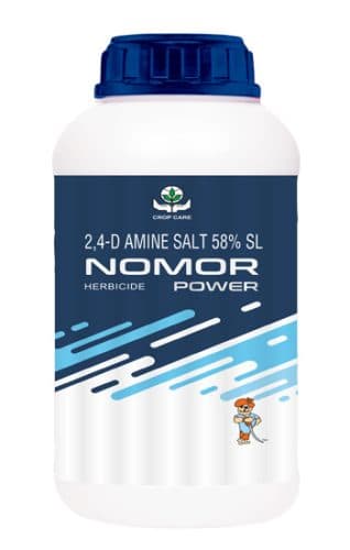 Crop Care Nomor Power 2,4-D Amine Salt 58% SL Herbicide, Selective and Systemic Weedicides Of Phenoxyacetic Group - Image 1