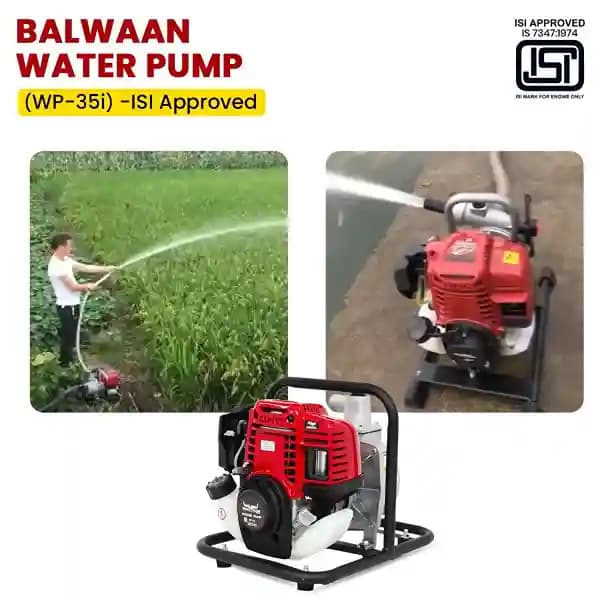Balwaan WP-35i Water Pump, 4 Stroke 35cc ISI Engine Water Pump , Long Durable Working Hour - Image 5