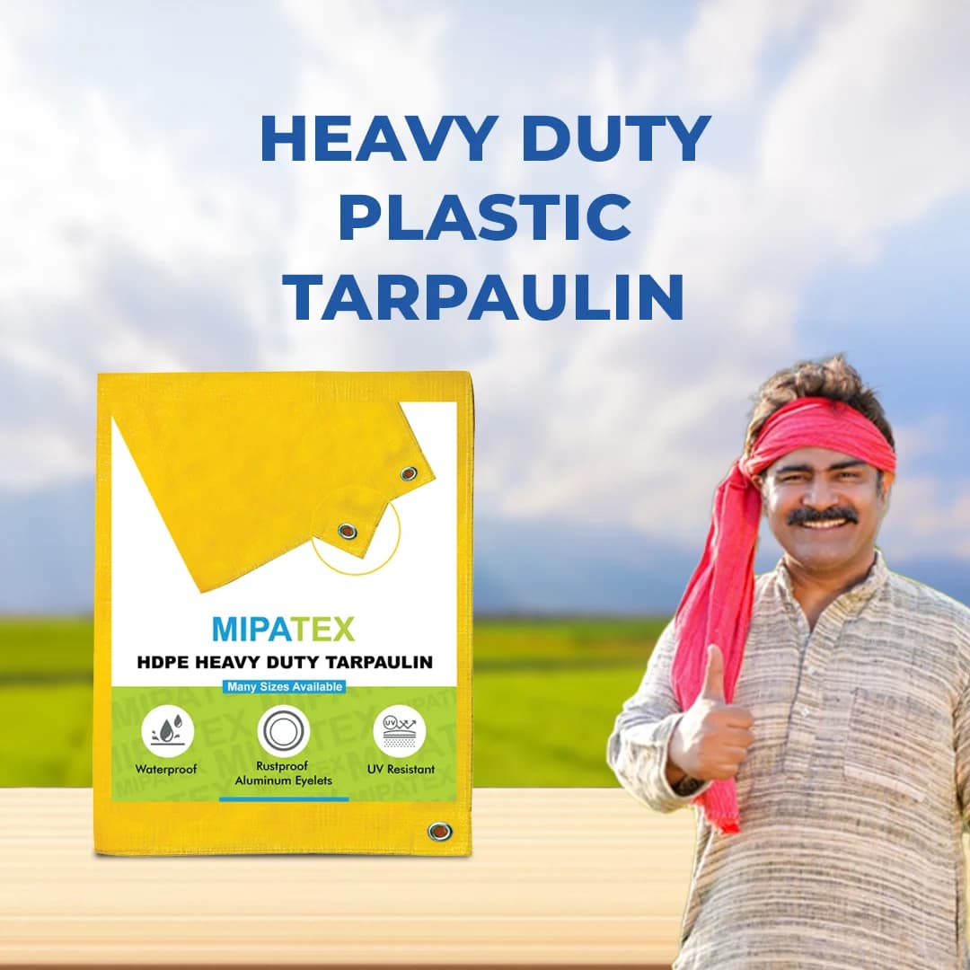 मिपाटेक्स तिरपाल 200 जीएसएम वाटरप्रूफ बहुउद्देशीय उपयोग यूवी स्थिर, हेवी ड्यूटी सामग्री। - Image 5