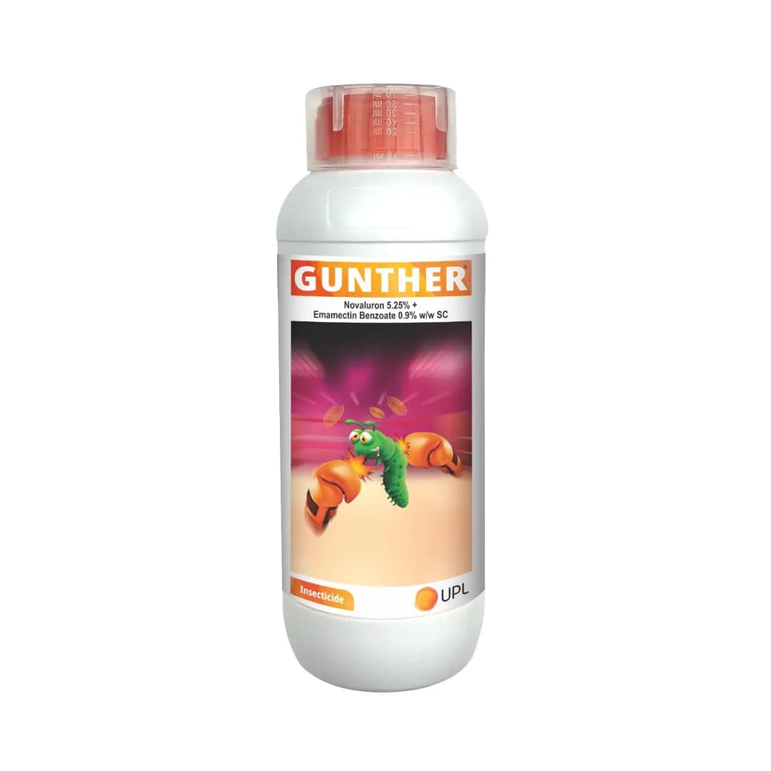 UPL Gunther Novaluron 5.25% + Emamectin Benzoate 0.9 % SC Insecticides, Best For Chilli.