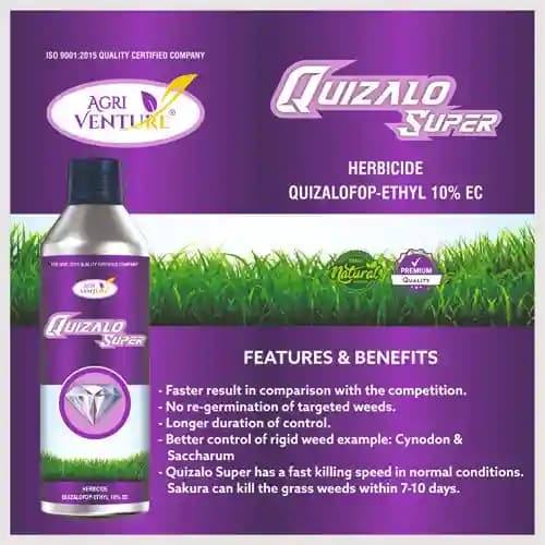 Agriventure QUIZALO SUPER Quizalofop Ethyl 10% EC Selective, Systemic Post-Emergence Herbicide, Use For Soybean - Image 4