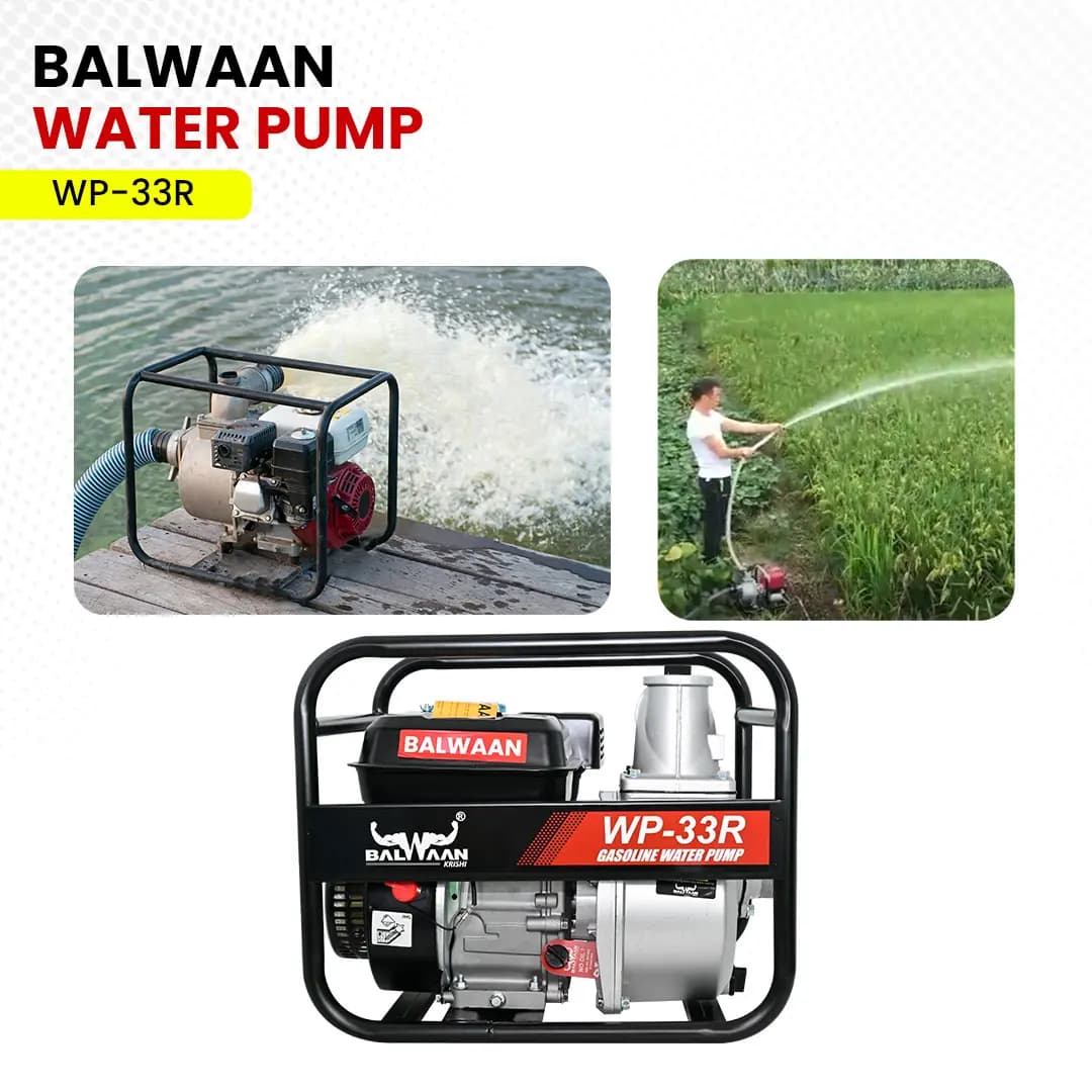 Balwaan WP-33R Gasoline Water Pump - 7HP, 4 Strock - Image 10