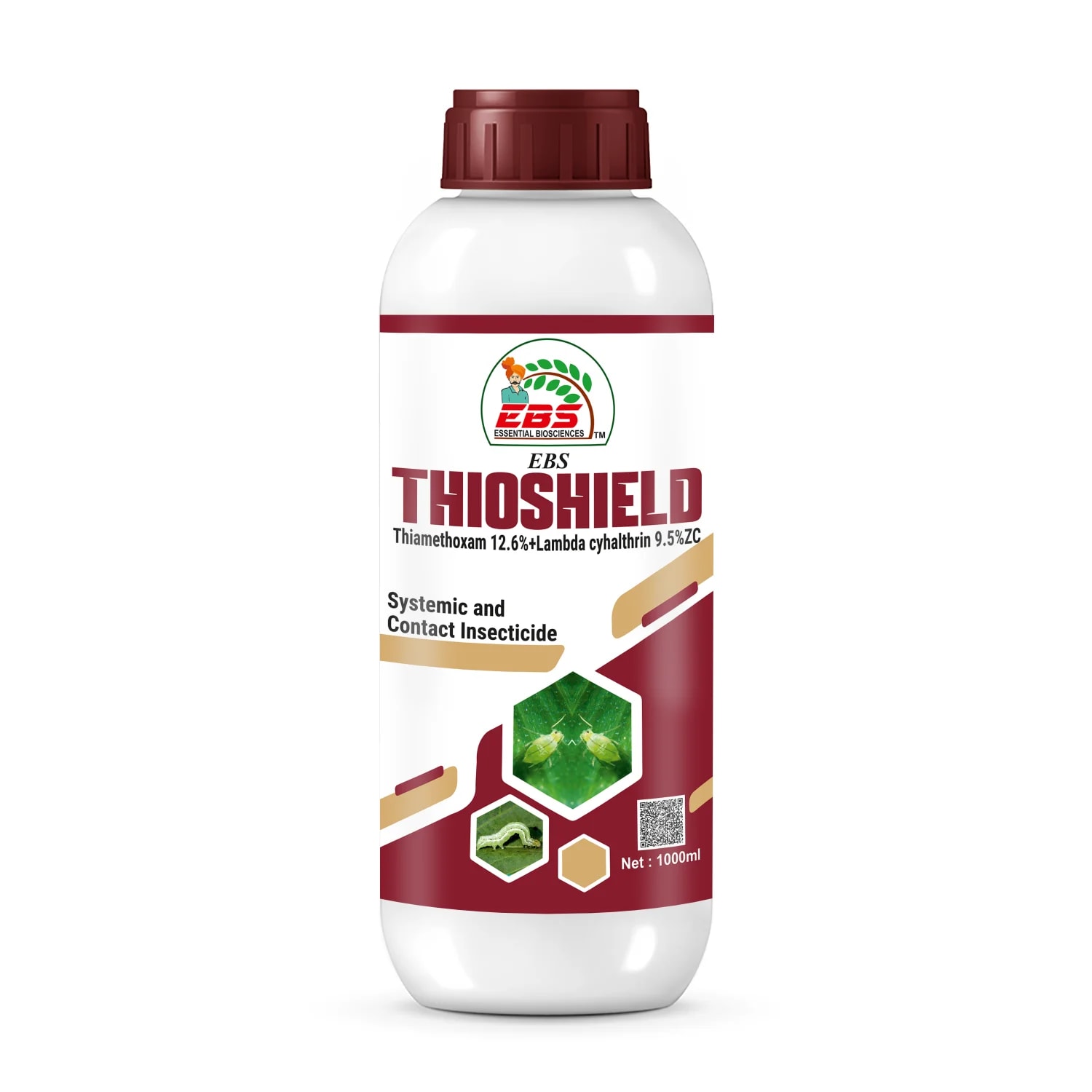 EBS Thioshield Thiamethoxam 12.6% + Lambda Cyhalothrin 9.5% ZC, Best Systemic Insecticide For Effective Control Against Sucking Pests
