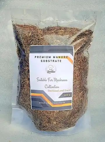 SporeKart Manure Substrate for Mushroom Cultivation, Sterile And Dry For Healthy Mushrooms