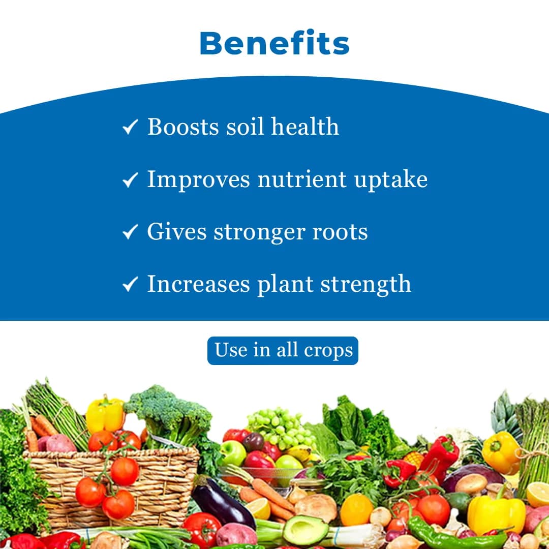 ह्यूमी प्रो 12 (ह्यूमिक एसिड + फुलविक एसिड) - फूलने, फलने, जड़ वृद्धि के लिए, बूंद से सिंचाई, पत्तियों पर छिड़काव और ड्रेंचिंग के लिए उपयुक्त - Image 4