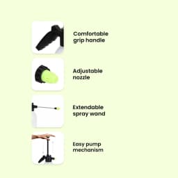 IFFCO Urban Gardens Plant Care Combo Kit, Water Spray Pump With Sprinkler & Mister + Water Soluble Liquid Fertilizer For Flowering 5