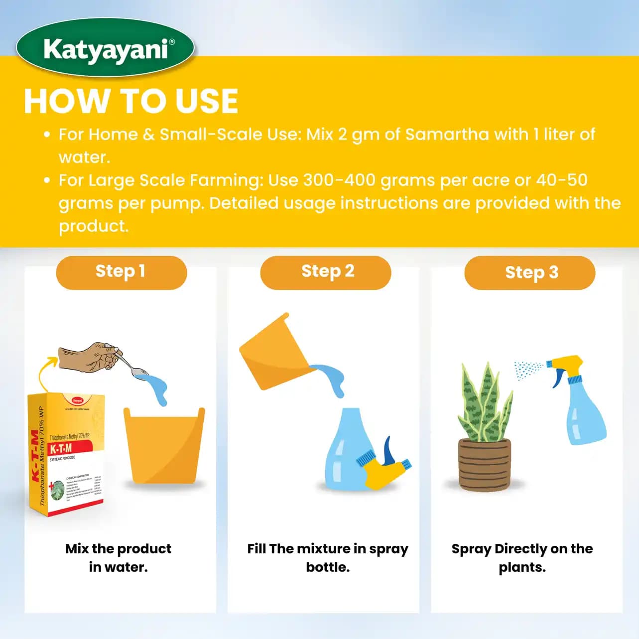 Katyayani KTM Fungicide - Thiophanate Methyl 70 % WP - Image 10