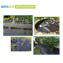 Mipatex Premium Garden Weed Control Barrier Sheet Mat, Durable Quality, Easy To Use and Set-Up. 9