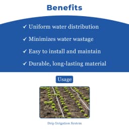 Siddhi Inline 16mm Drip Pipe, Dripper at Each 40cm, 4 Liter Water Discharge per Hour, Length-300 Meters 4