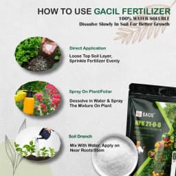GACIL NPK 21-0-0 Ammonium Sulphate 21% Fertilizer For Garden Plants & Agriculture Farming Crops, White Crystalline Powder. 7