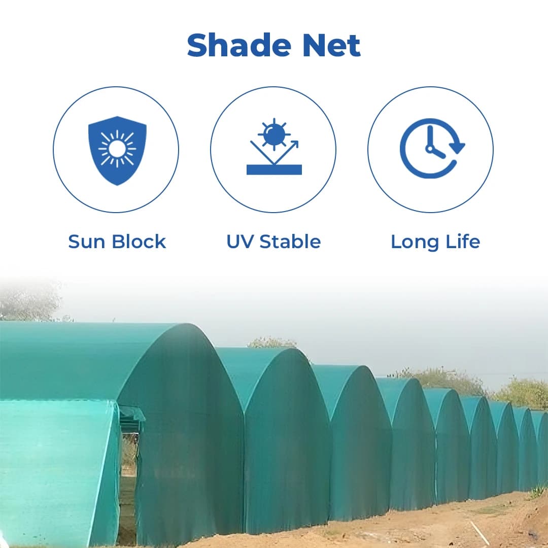 Mipatex Garden Shade Net 90% UV Stabilized Sun Protected Green House, Protect Flowers and Plants Green, Multi-Purpose Long Lasting Material - Image 2