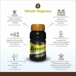 Hifield Amipro 30% SL Protien Hydrolysate Liquid. Amino Acid, Organic Nitrogen Supplement, Proteins Supplement, Energy booster, Immunity Booster. 3