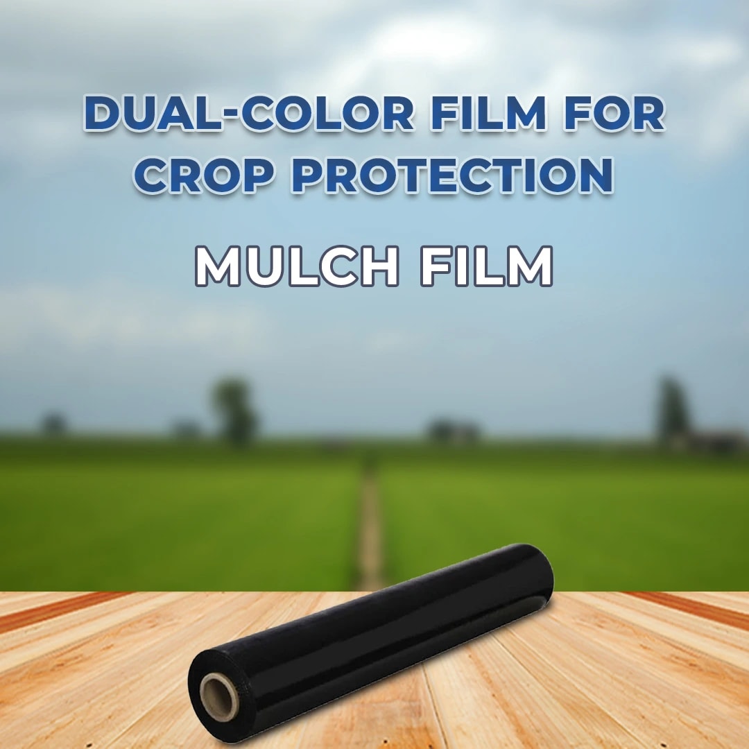 Siddhi Mulching Roll (1 m × 400 m) - Black and Silver
