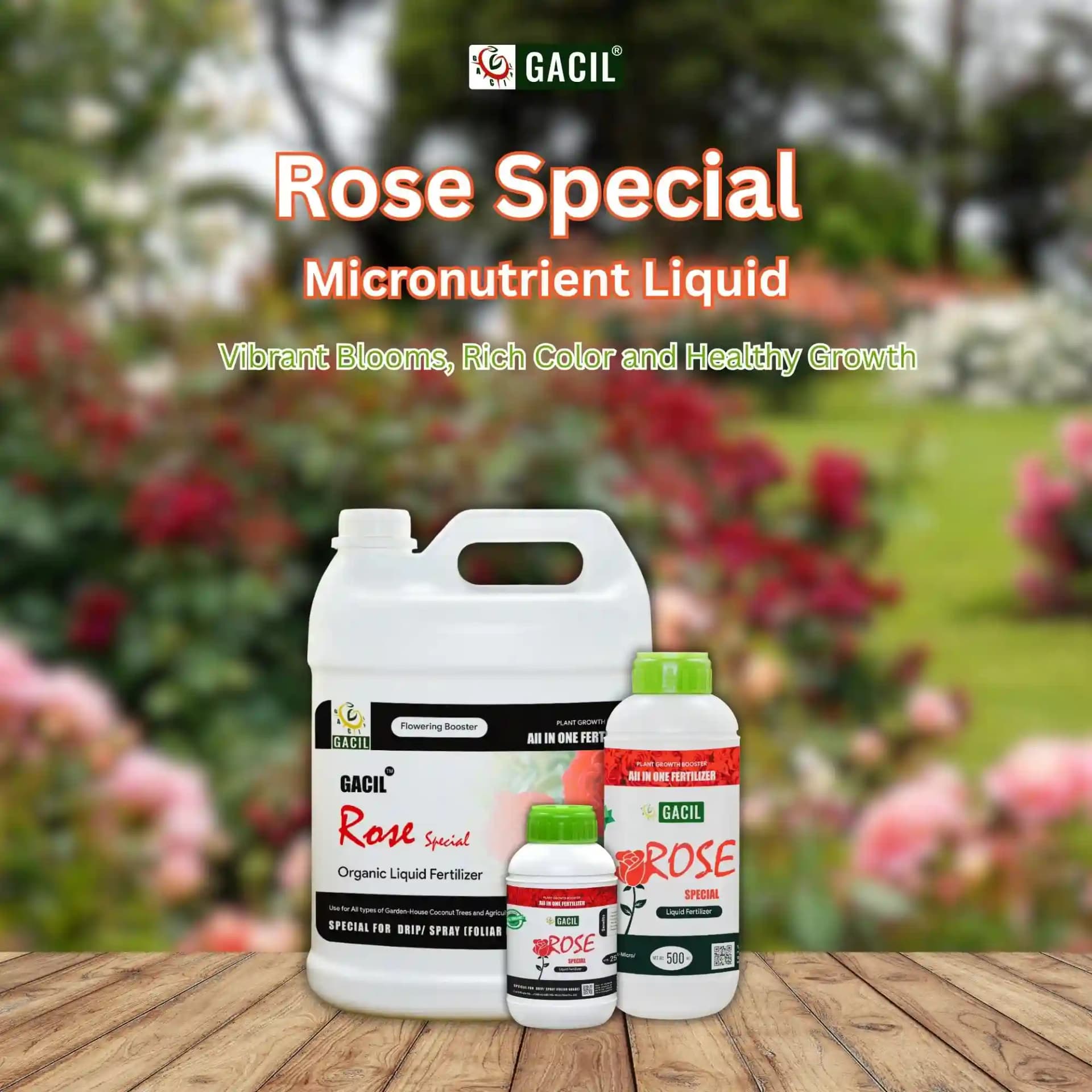 GACIL Rose Special Organic Liquid Micronutrient Fertilizer For Faster Growth. - Image 9