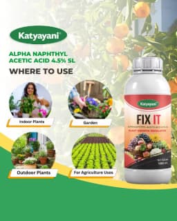 Katyayani Fix IT Alpha Naphthyl Acetic Acid 4.5% SL Plant Growth Regulator, Liquid For Chilli, Mango 5