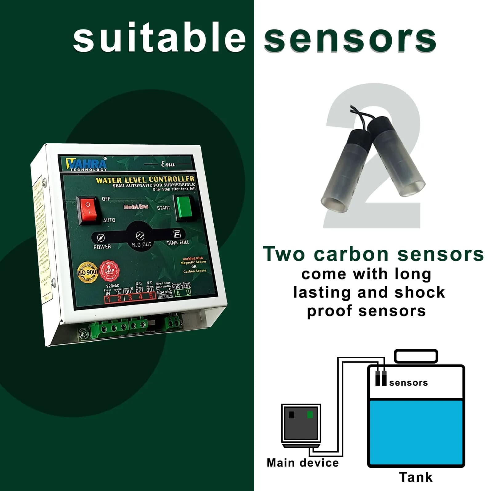 Vahra Semi Automatic Water Level Controller Only Stops After Tank Gets Full, Helps In Preventing Water Loss - Image 3