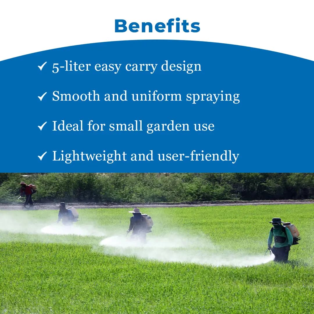 Pad Corp PCM-5 High Pressure 5 L Sprayer, Perfect for Plants, Gardening, Cleaning, and Sanitizing, Light and Versatile - Image 3