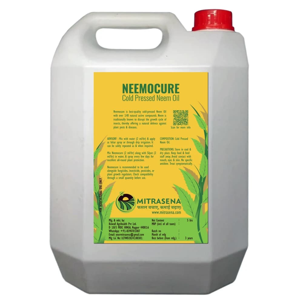 Biowall NEEMOCURE Cold Pressed Neem Oil, Effective Protection From A Wide Range Of Pests In Crops - Image 8