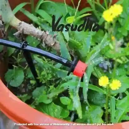 Vasudha Irrigation Adjustable Dripper Emitter For Drip Irrigation Kit Red Color. - Image 7