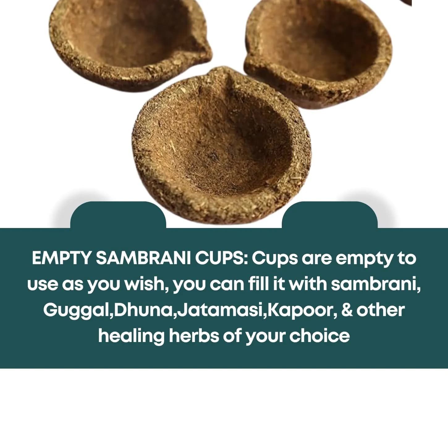 Radhe Cow Dung Panchgavya Natural Sambrani Empty Cup, For Daily Puja Or Havan (Pack Of 36) - Image 5