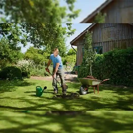 Wolf Garten Spade (ASP-D), Used Digging And Lifting The Soil, Lightweight, Gardening Shovel With Long D Handle - Image 1