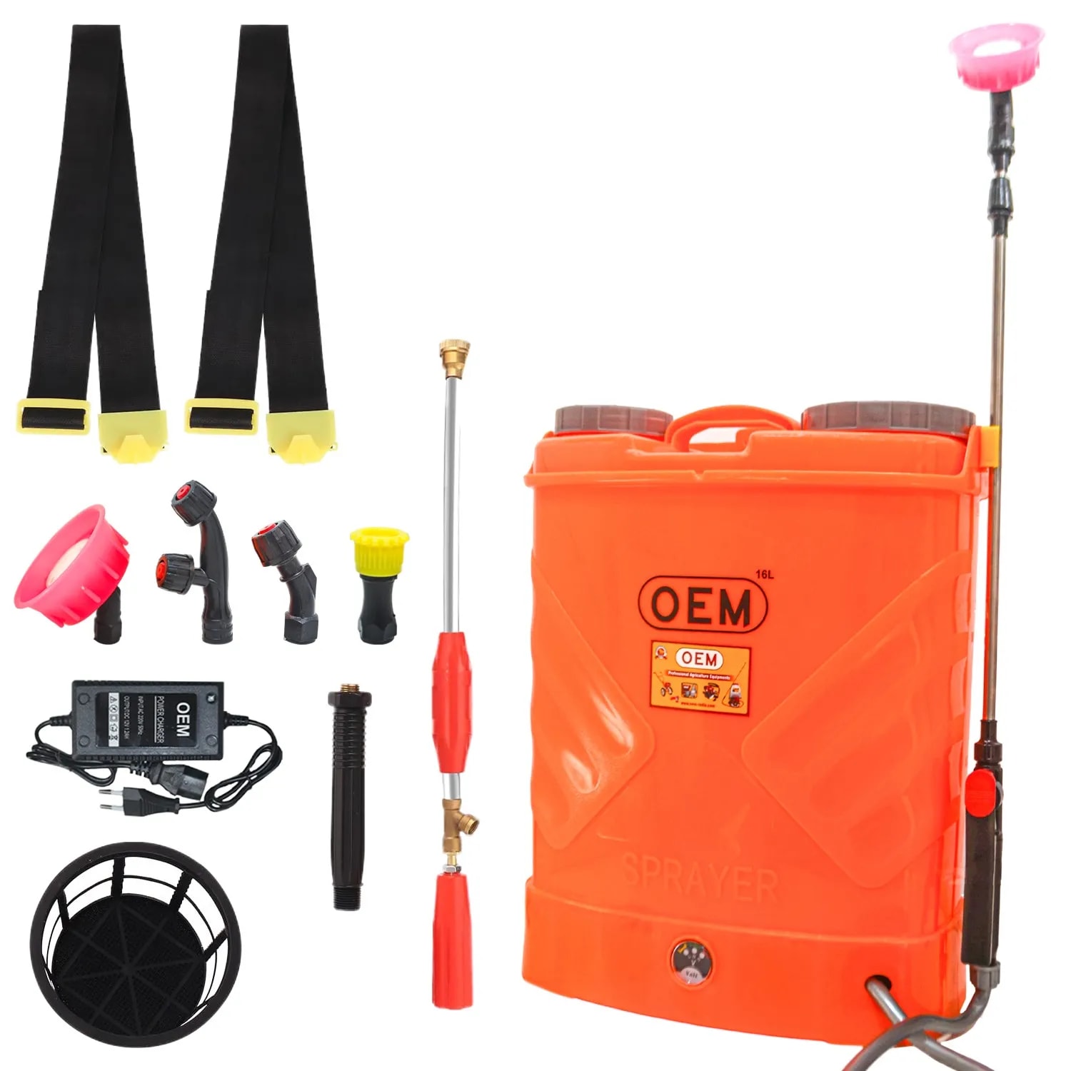 OEM Battery Operated Sprayer 12V x 8A (16 Liter Capacity) High-Pressure Knapsack For Agriculture, Gardening & Pest Control