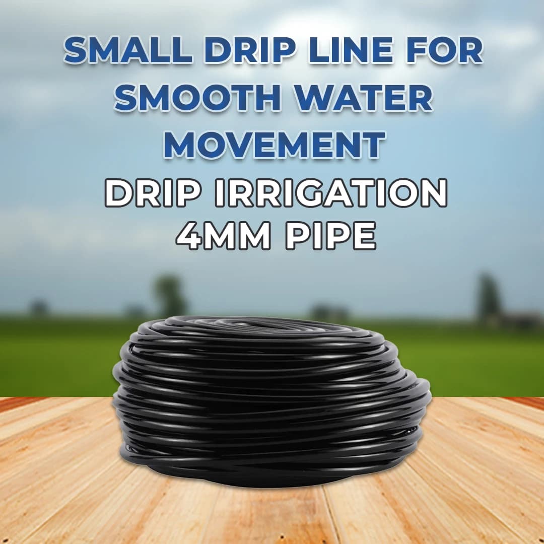 Siddhi Drip Irrigation Pipe 4mm (100 Meter Length) For Home Garden, Feeder Line Pipe. - Image 2