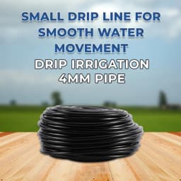 Siddhi Drip Irrigation Pipe 4mm (100 Meter Length) For Home Garden, Feeder Line Pipe. 2
