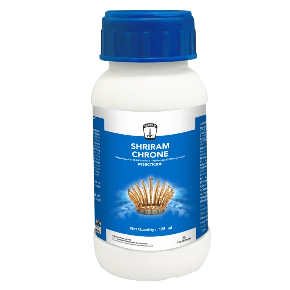 Shriram CHRONE Tetraniliprole 10.08% + Thiacloprid 30.25% SC Insecticide, Long Lasting Protection Against Stem Borer And Leaf Folder In Paddy - Image 1