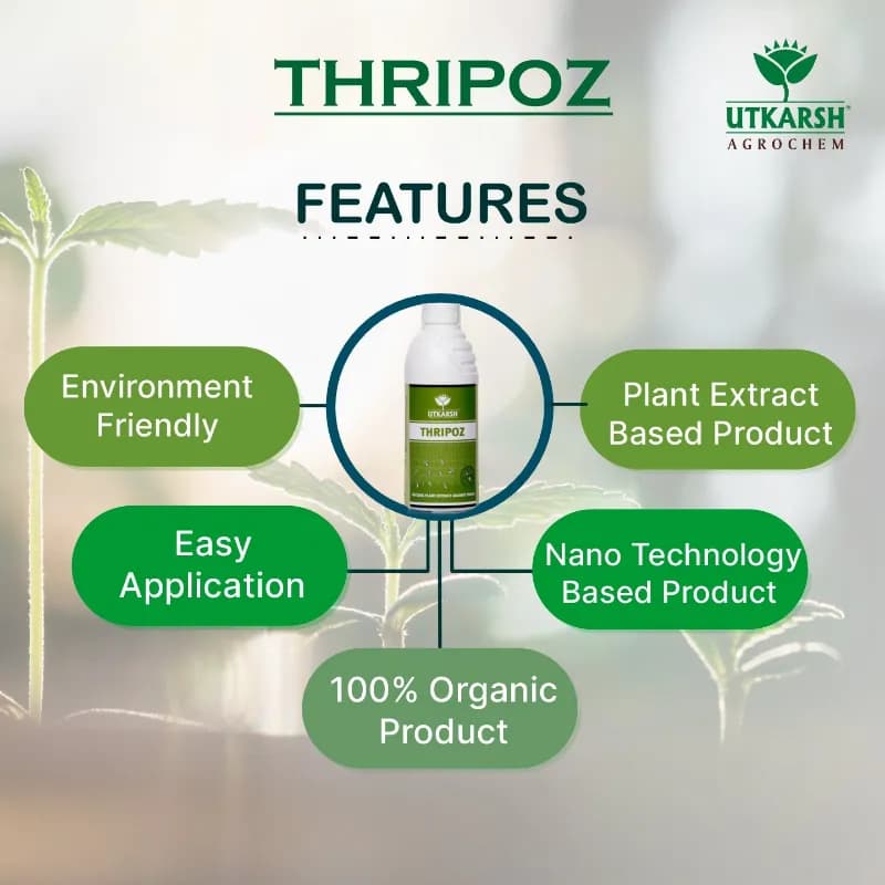 Utkarsh Thripoz, Natural Plants Extract, Against Thrips, Natural Plant Protector For Sucking Pests, Aphids And White Fly - Image 4
