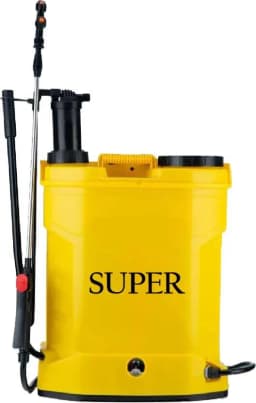 FarmEarth Super 2 In 1 Agriculture Battery Operated Knapsack Garden Sprayer, 16L Capacity, 12V x 8A Battery, Yellow Color 1