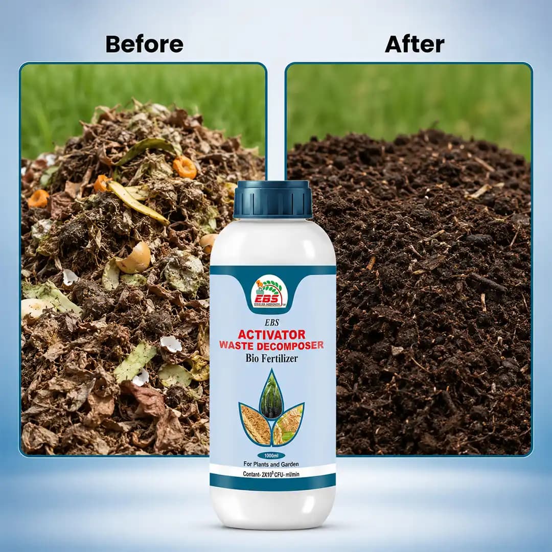 EBS Activator Waste Decomposer Bio Fertilizer, Can Convert Waste Into Compost - Image 7